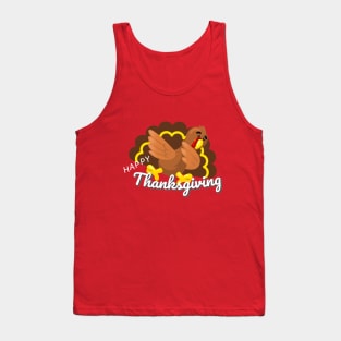 funny thanksgiving dabbing turkey Tank Top